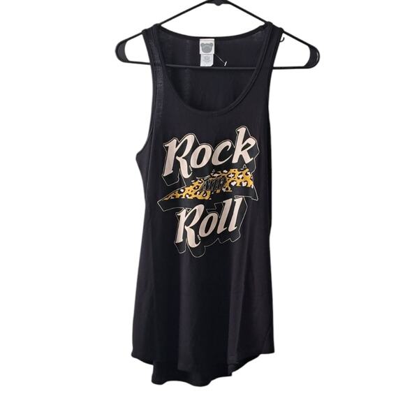 NWOT Color Bear Black Rock And Roll Tank Top Size Small - Picture 2 of 6